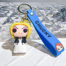 Halloween Scary Ghost Baby Keychains Dolls Horror Child's Play Chucky Tiffany Glen Mini Pendants PVC Figures Toy key Chain Gift