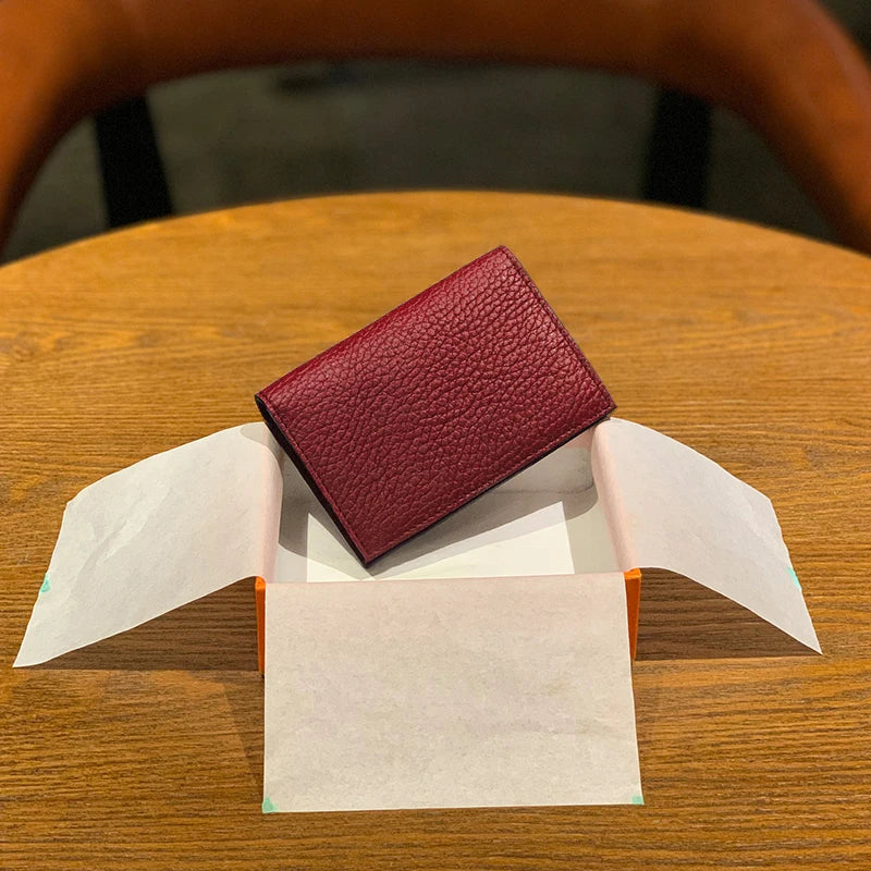 Real Pickup Wallet With Luxurious Design Unisex Ultra-thin Female Card Wallet Suitable For Driver's License Minimum Denim