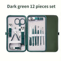 New Stainless Steel Nail Clipper Set Professional Green Grooming Tool Set Home Nail Art Set