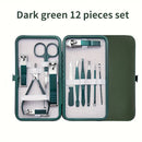 New Stainless Steel Nail Clipper Set Professional Green Grooming Tool Set Home Nail Art Set