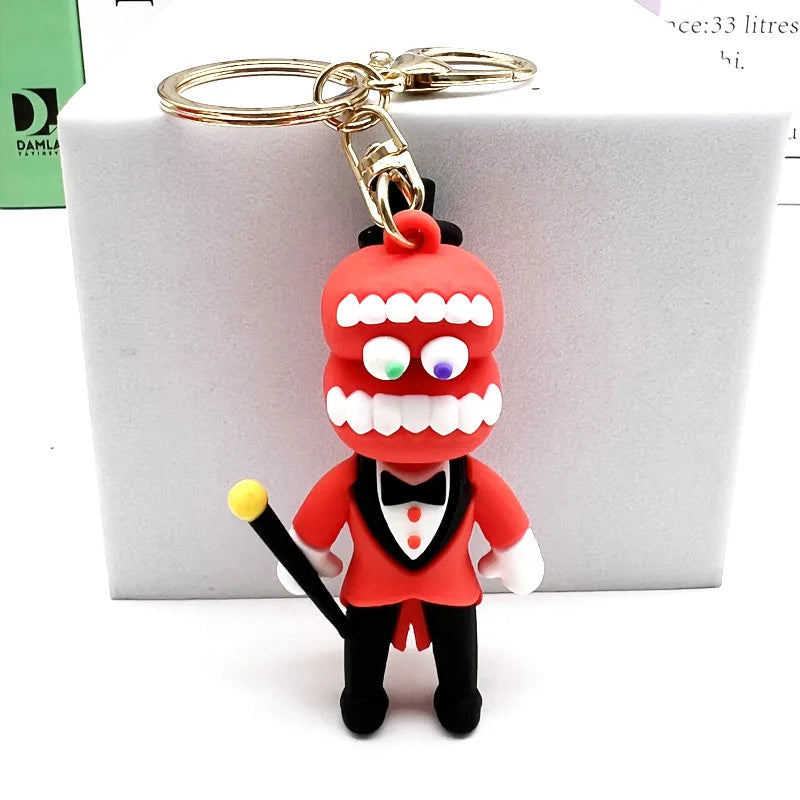 Magical Digital Circus Pomni Jax Silicone Cartoon Keychain Toy Theater Rabbit Doll Filling Toy Children's Christmas Gift