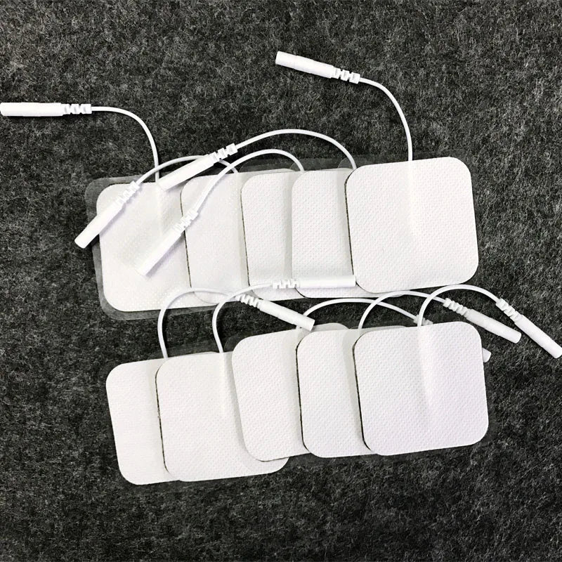 20/10Pcs 5*5cm EMS Tens Electrodes for Muscle Stimulator Physiotherapy Therapy Machine Pads Slimming Massager Adhensive Gel Pad