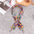 138cm Bag Handle Bag Strap For Women DIY Shoulder Rainbow Handbag Accessories Cross Body Messenger Nylon Belts Bag Straps