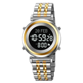 SKMEI 2139 Steel Muslim Azan Digital Watch Mens Back Light Waterproof  Wristwatch Prayer Qibla Compass Alarm Clock watch 1861