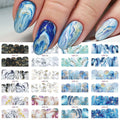 12pcs Nail Stickers Flower Leaf Lace Design Geometry Line Nail Art Sliders Manicure Polish Decal Wrap Decorations Wholesale