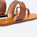 شبشب CH نسائي مسطح مانع للانزلاق من العلامة التجارية الفاخرة بتصميم عتيق مريح للشاطئ والصيف بمقدمة كبيرة للنساء