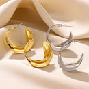 Gold Color Love Heart Earrings For Women Bow Stud 2023 Trend Simple Knot Earrings Piercing Fashion Jewelry Valentine's Day Gifts