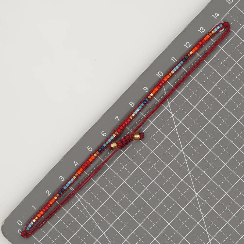 Women Miyuki Seed Beaded Bracelet Boho Jewelry Handmade Gift Rope Chain Charm Bracelets for Teen Girl Friendship Pulsera