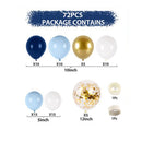 72Pcs Blue Balloon Garland Arch Welcome Baby Shower Valentines Day Birthday Party Wedding Decorations