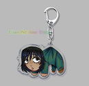 Hot Horror Game Chibis Keychains for Accessories Bag Cute Jimmy Curly Anya Sallyface Keyrings Jewelry Friends Gamer Gaming Gifts