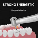 طقم مقبض الأسنان مع محمل سيراميكي وضوء LED عالي السرعة و3 رذاذ ماء مع دوار وفتحتين وربع فتحة ومولد كهربائي وزر ضغط توربيني هوائي