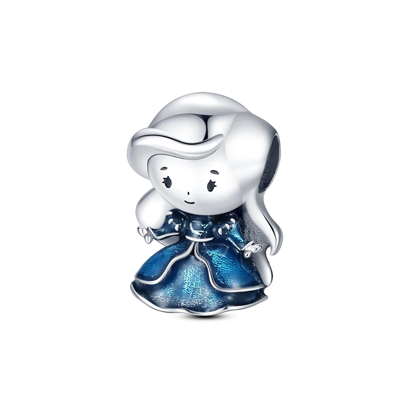 925 Sterling Silver Boy Girl and Heart Shape Pendant Charm Couple Lovers Bead Fit Pandora Original Bracelet DIY Jewelry Making