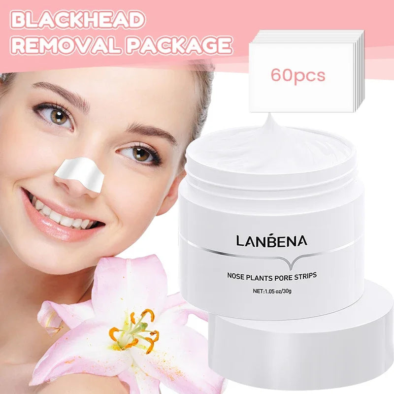 LANBENA Remover Nose Mask Pore Strip Tearing Patch Care Skin Nasal Deep Clean Deaning Acne Skin Care Mask
