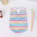 Striped Puppy Sleeveless Vest Spring Summer Pet Clothes for Small and medium Dogs Pomeranian Pullovers Kitten Towable T-shirts