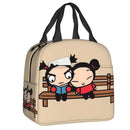Cartoon Anime Pucca Lunch Bag Women Cooler Warm Thermal Insulated Lunch Box for Work School Office Picnic Food Tote Bags
