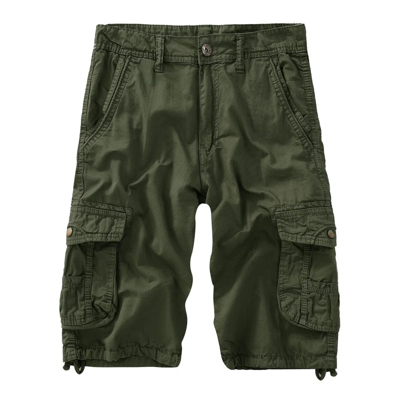 Camo Military Shorts Bermuda 2024 Summer Camouflage Cargo Shorts Men Cotton Loose Tactical Short Pants No Belt