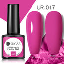 UR SUGAR - Esmalte de uñas en gel semipermanente rosa nude con purpurina, color sólido, 7,5 ml, para manicura semipermanente UV LED