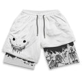 Berserk Anime Gym Shorts Men Fitness Sacrifice Print Y2K Performance Shorts 2 in 1 Quick Dry Athletics Short Pants Summer Male
