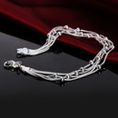 Wholesale Charms Beads Chain Beautiful Bracelet Silver Color Fashion for Women Wedding Nice Bracelet Jewelry