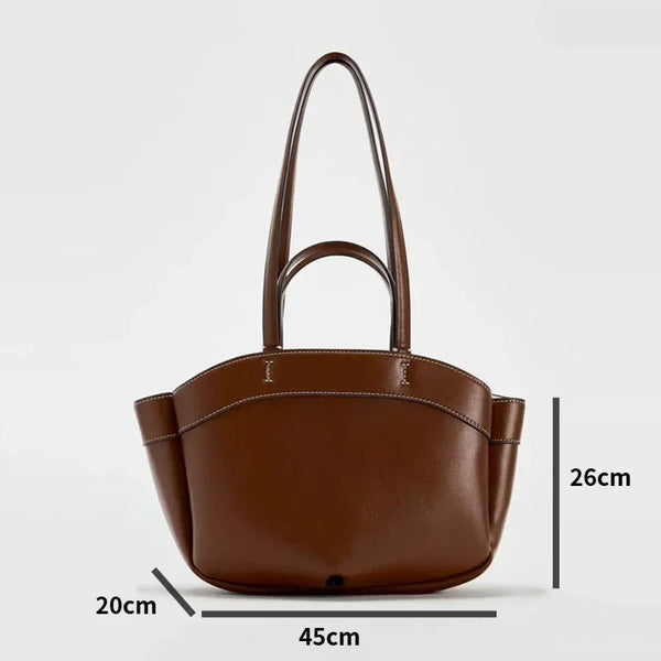 Fashion Luxury Designe Pu Leather Shoulder Bags Women Large Capacity Lady Handbags Purses Tote Commuter Bag Trend Two Bags Set