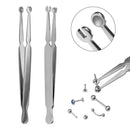 1pc Surgical Steel Tweezers for Catch Bar Grasp Clamp Plier Professional Clip Hold Pole Balls Forceps Body Piercing Jewelry Tool