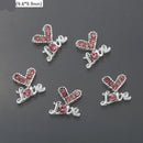 10Pcs Pink Metal Gem Zircon Nail Art Charm 3D Luxurious Heart Ribbon Cross Starlight Nail Decoration DIY Zircon Nail Accessories