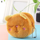 Cartoon Plush Animal Shape Mini Wallet Cute Pig Cat Sheep Wallets Creative Lovely Rabbit Plush Coin Purse Women Bag Accessories