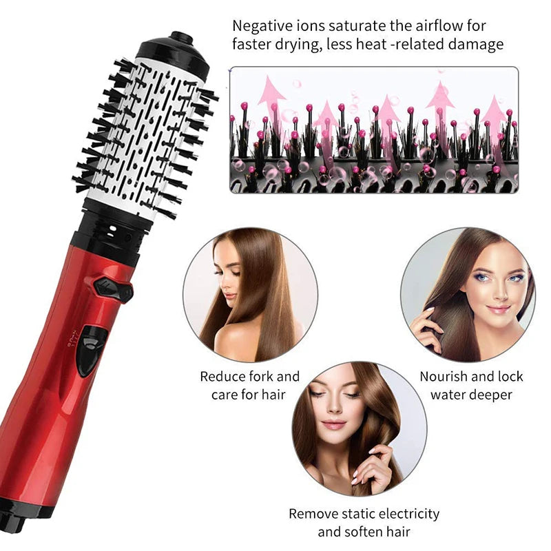 2024 New 3-in-1 professional hair dryer Negative ion blow volume Liquid hair dryer hair brush Curly comb