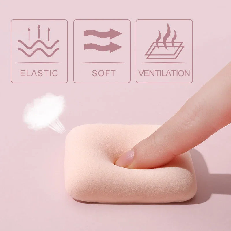3Pcs Soft Cute Makeup Puff Set Dry Wet Combined Cosmetic Sponge Cushion Puff Foundation Cream Blender Makeup Tools Accessories