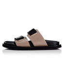 نعال نسائية صيفية من الجلد الطبيعي من ALIAS MAE، مسطحة، مريحة، بسيطة، متعددة الاستخدامات