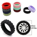 8PCS/Set Suitcase Parts Axles Travel Luggage Caster Shoes Silicone with Silent Sound Luggage Wheels Protector Reduce Noise.-zmt