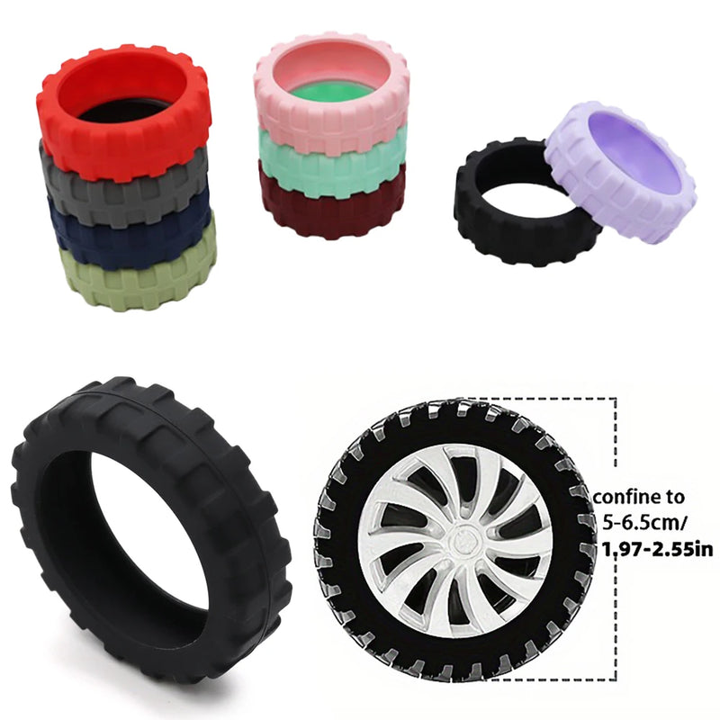 8PCS/Set Suitcase Parts Axles Travel Luggage Caster Shoes Silicone with Silent Sound Luggage Wheels Protector Reduce Noise.-zmt