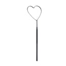 1pc False Eyelashes Mirror Connected To Eyelash Inspection Mirror Heart Shaped Long Handle Magnifying Cosmetic Tool