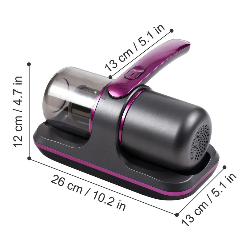 100W Mattress Vacuum Cleaner Handheld Cordless UV Bed Vacuum Cleaner Built-in Battery for Cleaning Mattress Bed Pillows Clothes