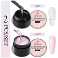 2/3pcs Extension Nail Polish Set Clear White Pink Gold Foil Glitter Quick Builder Gel Uv Led Nail Glue Nail Tips Extension Kit