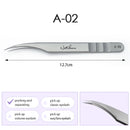 NATUHANA Anti-static Straight Eyelash Extension Tweezers Industrial Precision Curved Straight Lash Eyebrow Tweezers Makeup Tools