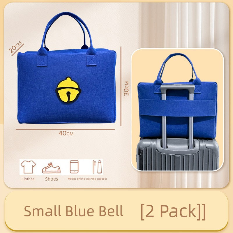 Cartoon Bag Travel Bag Storage Hand Bag Large Capacity Kids Luggage Bag Trolley Case Luggage Bag Felt Bag Lightweight