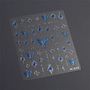 1 pc 5D Embroidery Bee Nail Art Sticker Embossed Butterfly Insect Nail Sticker High Quality Nail Art Design Decoration Sticker