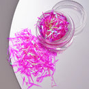 11pcs Aurora Glass Ice Cube Nail Foil Sticker 3D Glass Paper Nail Film Decals Rainbow Reflective Korean Style Nail Stickers