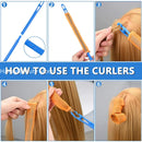 12pcs Heatless Hair Curlers Magic Wave Formers Spiral Hair Rollers Wavy Curlers Women Hairstyle Roller Hair Styling Tools