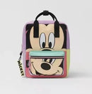 Disney Mickey Mouse Cartoon Fashion Backpack Women's Minnie Canvas School Bag Fashion Large Capacity Backpack Girls Mochila