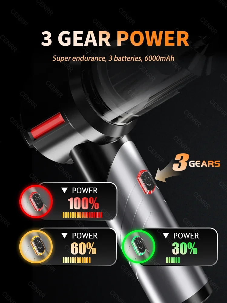 CENRR 998000PA Mini Car Vacuum CleanerCordless Powerful Wireless Car Cleaner HandHeld Portable Vacuum Cleaner Home Appliance