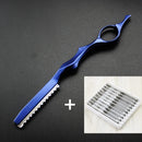 Hair Razors Shavel Cut Hair Cutting Fine Thinning Trimming Alloy Shaving Knife Barber Hairdresser Tools Salon Professional