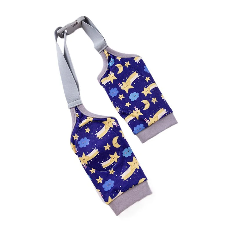 Cartoon Pet Recovery Sleeve Football/Star Pattern Soft Dog Elbow Brace Adjustable Elastic Strap Dog Front Legs Sleeve