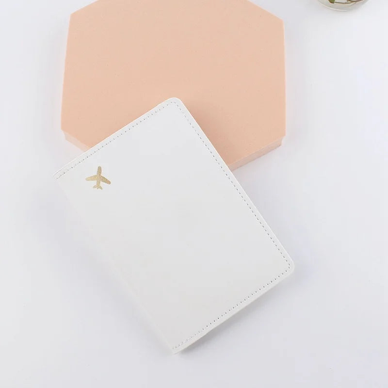 2023 Lover Couple Passport Cover Hot Stamping Simple Plane Women Men Travel Wedding Passport Covers Holder Fashion Wedding Gift