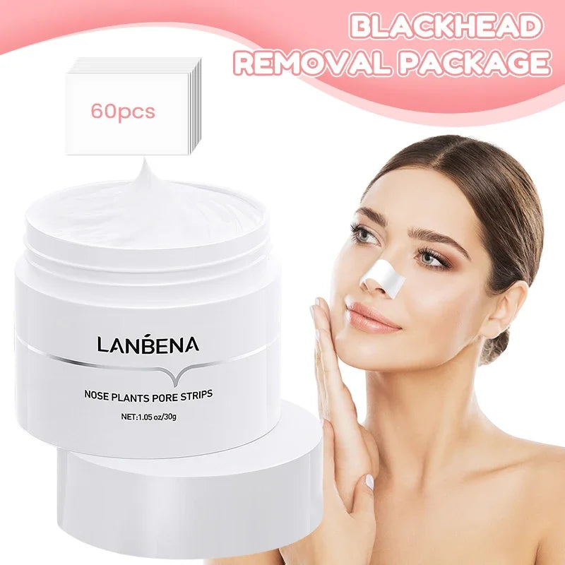 LANBENA Remover Nose Mask Pore Strip Tearing Patch Care Skin Nasal Deep Clean Deaning Acne Skin Care Mask