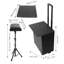 Tattoo Work Box Tattoo Hand Holder Adjustable Rolling Handle 3 In 1 Integrated Rolling Makeup Case Tattoo Storage Tool Case