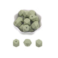Kovict 14/17mm 10pcs Hexagon Silicone Beads For Jewelry Making Silicone Bead To Make Bracelets Necklace Making Accessories