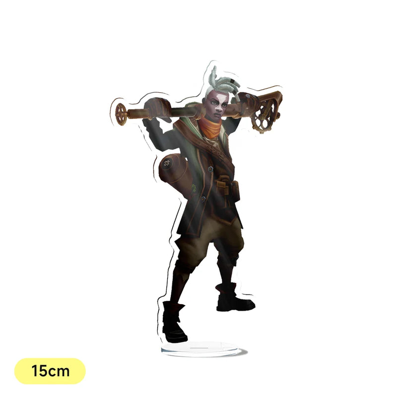 Anime Arcane League of Legends Jinx Vi Acrylic Acrylic Stand Cosplay Model Plate Desk Decor Standing Sign Prop Fans