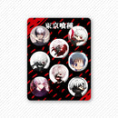 8 Pcs/Set Anime Tinning Tinplate Brooch Sanrio Backpack Badge Souvenir Clothing Gift For Friends